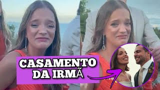 Rafa Justus vai às lágrimas com renovação de votos da irmã, Fabiana Justus
