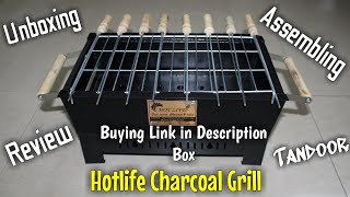 Hot Life Charcoal Barbeque Grill Unboxing And Review | Best Budget Mini Portable Barbeque Tandoor