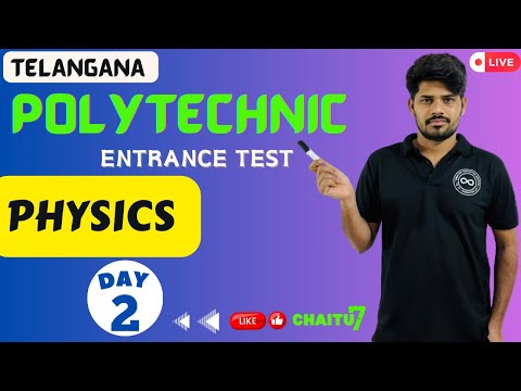 Polytechnic Entrance Exam-2024 || Physics || Day 2 || Telangana # #10th #10thclass #polytechnicexam