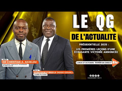 LE QG DE L'ACTUALITÉ DU LUNDI 27 OCTOBRE 2025