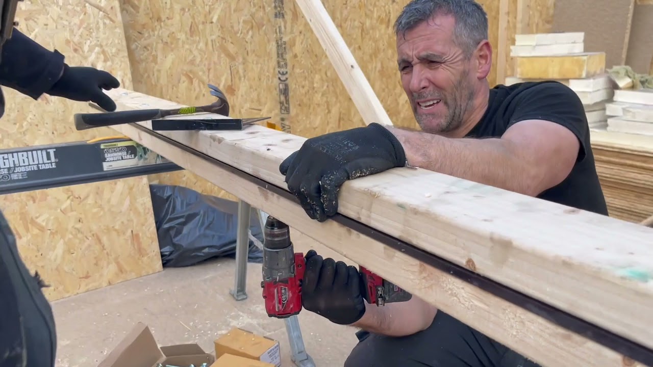 How to make a flitch beam for a garden room with a large span roof