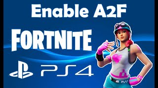 How to enable 2FA on Fortnite PS4