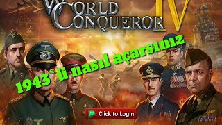 World conqueror 4 1943 nasıl açılır türkçe ( 1943 how to open)