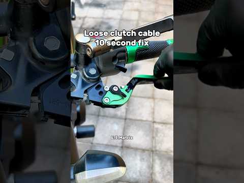 How to adjust your motorcycle clutch cable in 10 seconds