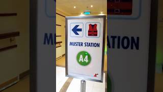 But first… MUSTER STATION! #carnivalcruises #cruise #musterstation