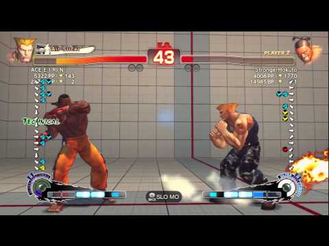 ACE E I RI N [Guile] Vs StrongerHokuto [Dee Jay] SSF4 Arcade Edition 2012  720 HD