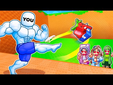 YOU PLAY ROBLOX KICK A LUCKY BLOCK...