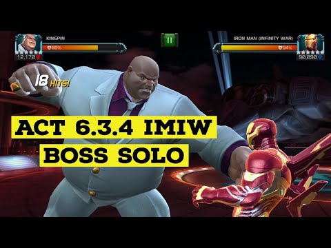 KINGPIN SOLO ACT 6.3.4 IRONMAN INFINITY WAR BOSS | MARVEL CONTEST OF CHAMPIONS |