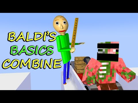 MOBS : ALL BALDI'S BASICS CHALLENGE - Minecraft Animation