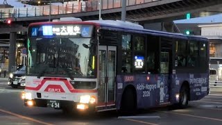 名鉄東岡崎駅バス停の入口側から出発する大樹寺行き