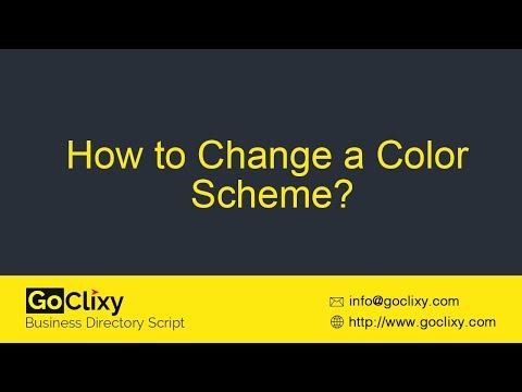 GoClixy - How to Change a Color Scheme?