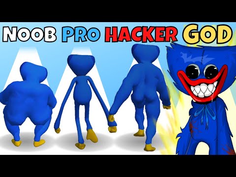 NOOB vs PRO vs HACKER vs GOD in Monster Run 3D