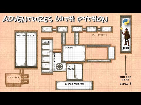 Adventures with Python: Learn Python by Programming a Text Adventure Game, Video 8 JSON