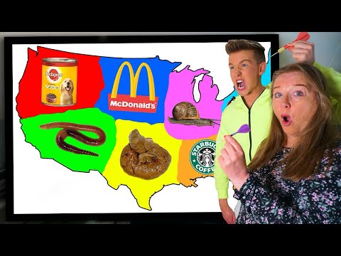 KASTAR PIL PÅ KARTA och ÄTER ALLT Den Landar På - Pontus Rasmusson