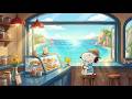 Summer Ocean View Cafe with Snoopy 🌊 Soft Lofi Beats Music for Study, Work & Calm Summer Mornings DEFAULT Thumbnail