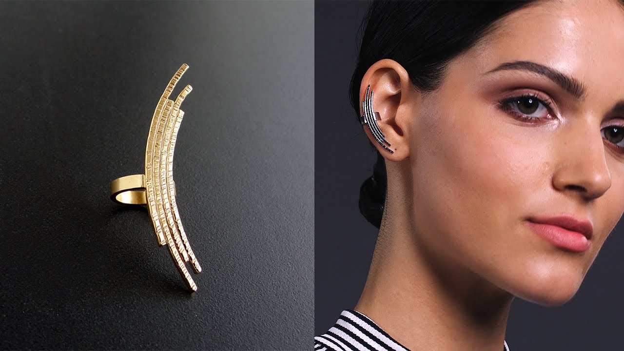 Sterling silver ear cuff earring, no piercing required | Emmanuela®