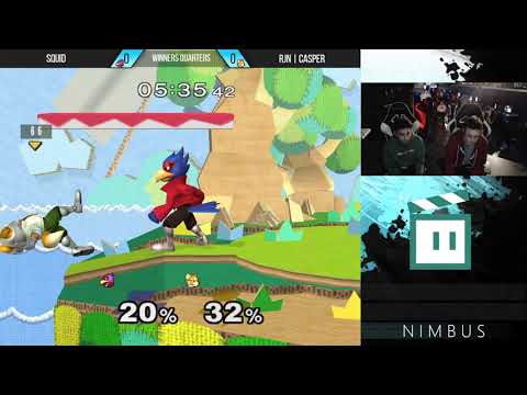Nimbus #72 - Squid (Falco) VS RJN | Casper (Fox) - SSBM Winners Quarter-Final