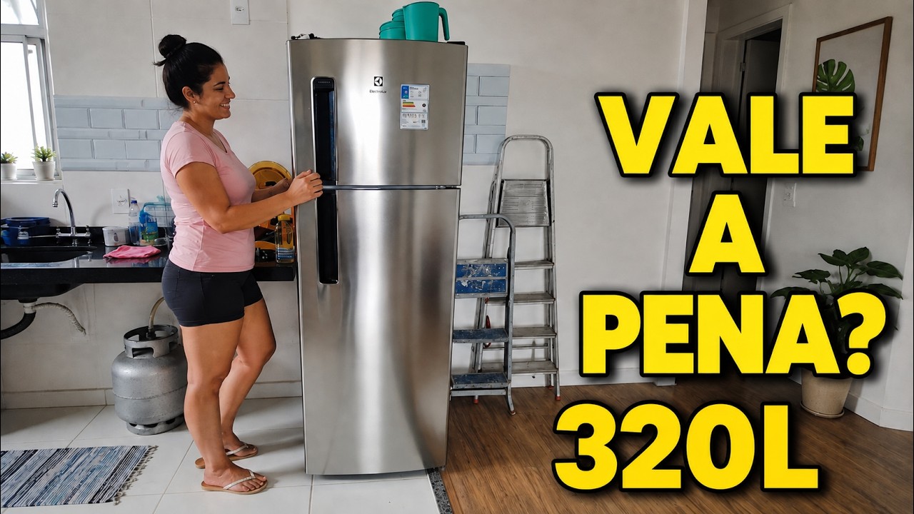 Miniatura da avaliação em vídeo de Geladeira Electrolux Frost Free 320L Duplex Branca (TF38) Branco