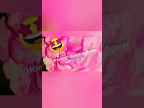 How to make a paper flower