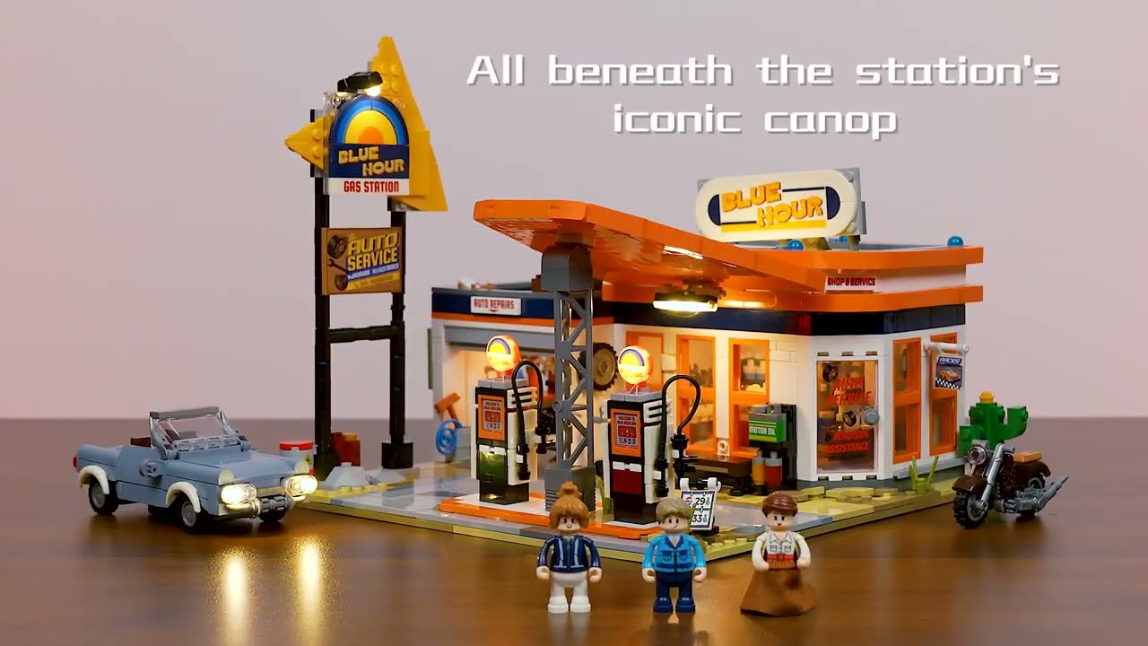 Lumibricks Tankstelle LED