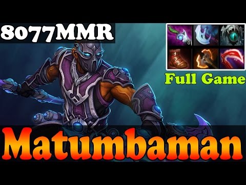 Dota 2 - Matumbaman 8077MMR Plays Anti-Mage - Full Game - Ranked Match Gameplay