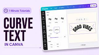 How to Curve Text in Canva | Canva Tutorial
