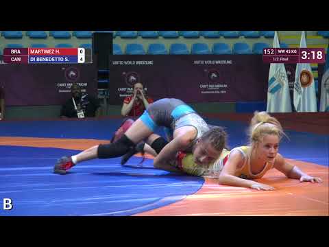 1/2 WW - 43 kg: H. MARTINEZ (BRA) v. S. DI BENEDETTO (CAN)