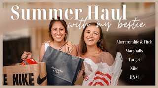 Summer Vacation Haul With My Bestie! Abercrombie & Fitch, Marshalls, Target, Nike + H&M Try On Haul