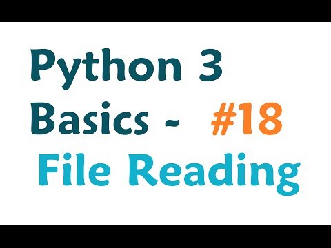 Python 3 Programming Tutorial Read from a file