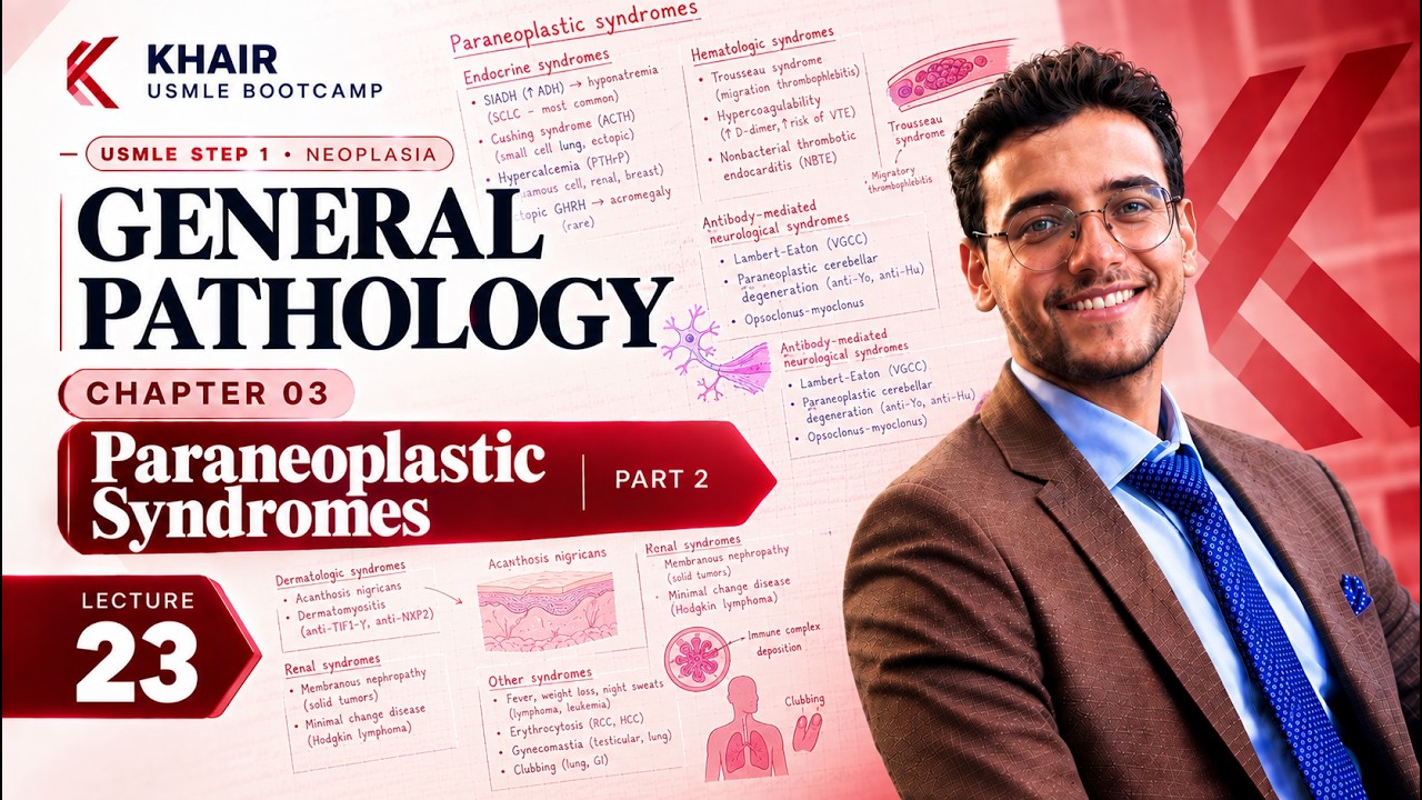 GENERAL PATHOLOGY 23 (Paraneoplastic - 2) | DR KHAIR USMLE STEP 1