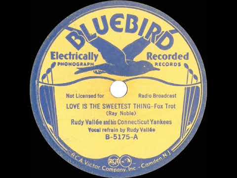 1933 Rudy Vallee - Love Is The Sweetest Thing (Rudy Vallee, vocal)
