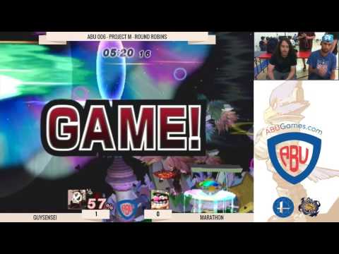 ABU Monthly 006: GuySensei (Ganon) Vs. Marathon (Peach, Wario) - Project M Round Robins