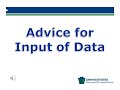 GINT Training Part II GINT Input Input Advice Video