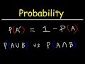 Probability of Complementary Events & Sample Space