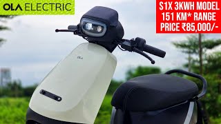 Download lagu 151 km* IDC Range, Price ₹85,000/- OLA S1X 3kWh First Ride Review mp3