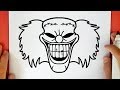 HOW TO DRAW AN EVIL CLOWN