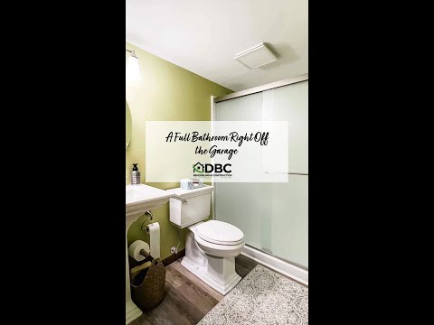 A Full Bathroom Right Off the Garage 🤯