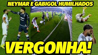 GABIGOL PERDE GOL INACREDITÁVEL E NEYMAR PASSA VERGONHA NO VEXAME DO SANTOS