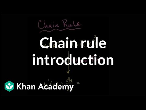 Chain Rule Video Khan Academy