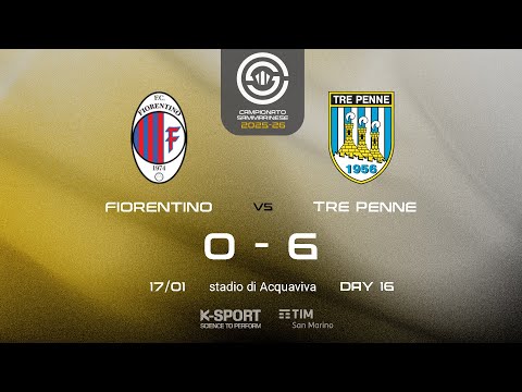 Campionato Sammarinese 2025-26, 16. giornata | HL Fiorentino - Tre Penne 0-6