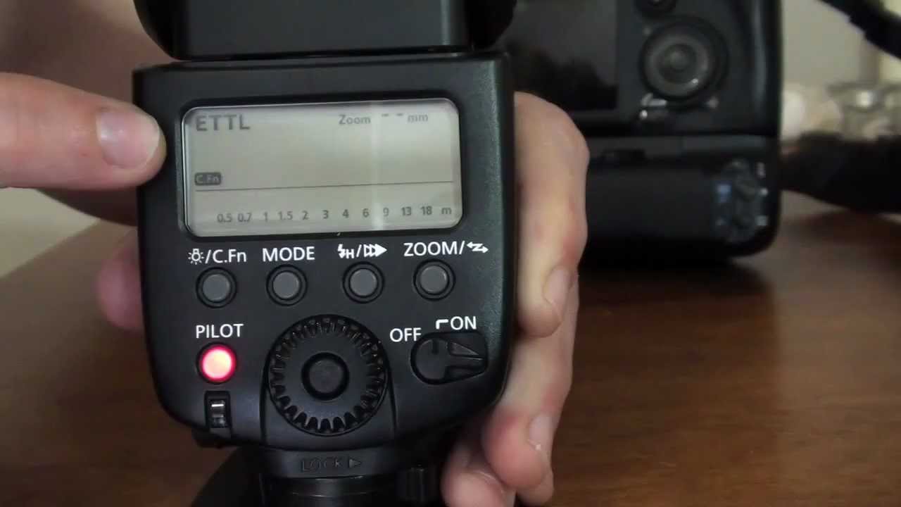 Canon Speedlite 580EX II Tutorial Part 2 – 自訂功能選單操作