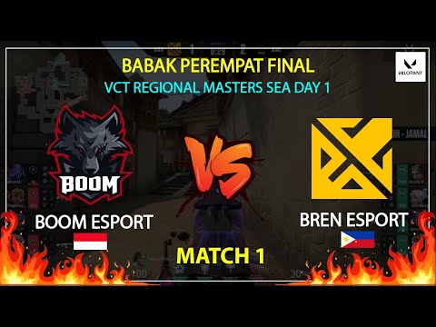 BOOM ESPORT VS BREN ESPORT MATCH 1 I VCT REGIONAL MASTERS SEA 2021 DAY 1