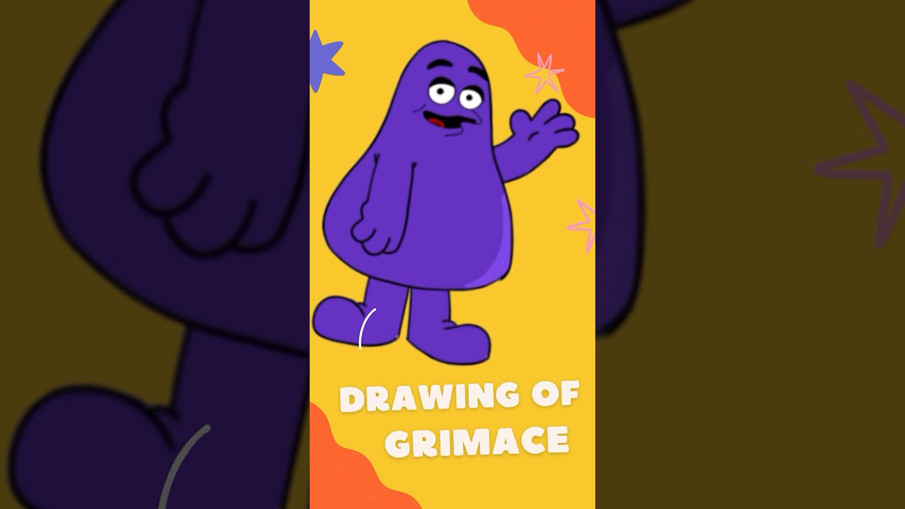 How To Draw Grimace | McDonald's | Easy Step By Step #shorts #howtodraw #grimacedrawing