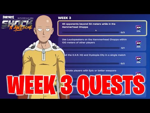 Fortnite Week 3 Quests Guide | Chapter 6 Season 4 - Shock ‘N Awesome