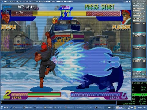 Mame 0.246 OpenGL Native Test 60fps QuickSync x64 + Sound (Core i3 8350K) + Mesa 22.x