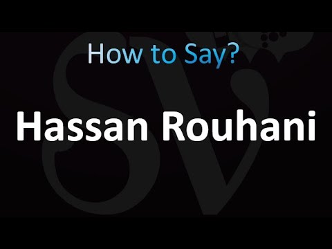How to Pronounce Hassan Rouhani (correctly!)