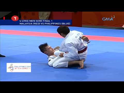 SEA Games 2019: MAS vs. PHI in U 69kg Men Semi Final | Jiu-Jitsu