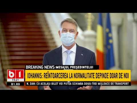MESAJUL PRESEDINTELUI IOHANNIS DE ANUL NOU_Stiri b1_31 decembrie 2020