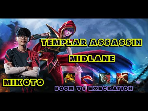 MIKOTO - TEMPLAR ASSASSIN - BOOM ESPORTS - PLAYER PERSPECTIVE - FULL GAMEPLAY - TI 10 SEA QUALIFIERS