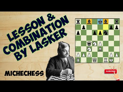 ATTACKING the King in the Center 👉 EPIC Miniature by Lasker | Attack Chess Miniatures